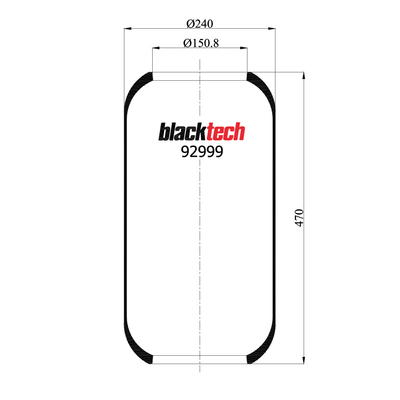 LUCHTBALG IAM-BLACKTECH OMWISSELBAAR MET 1888 N